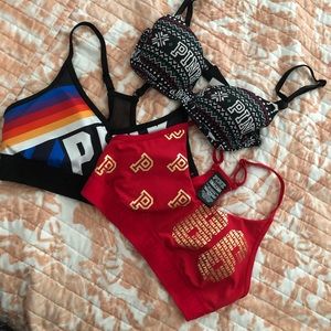 PINK sports bra and bra